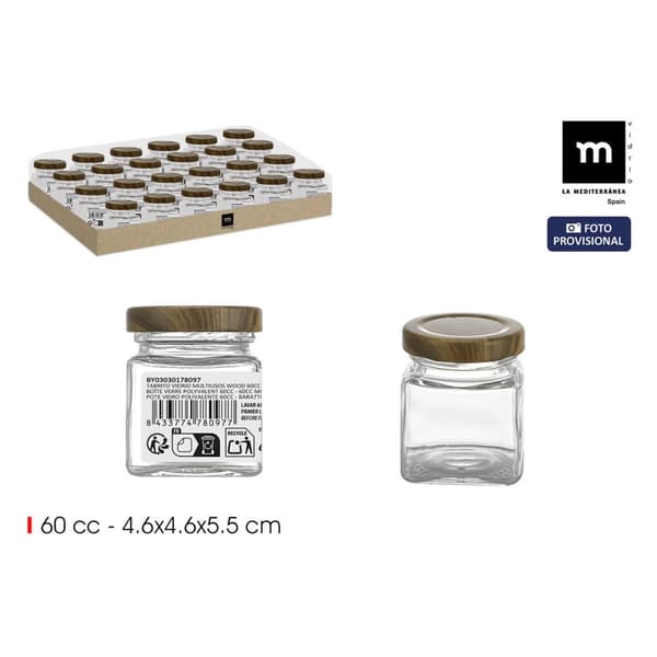 Glasburk La Mediterránea WOOD 60 ml (72 Antal)