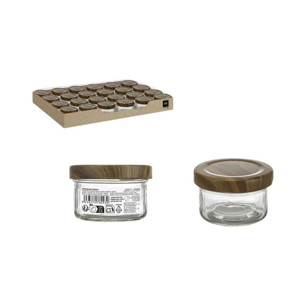 Glaskrus La Mediterránea WOOD 100 ml (72 Enheder)