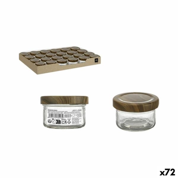 Glaskrus La Mediterránea WOOD 100 ml (72 Enheder)