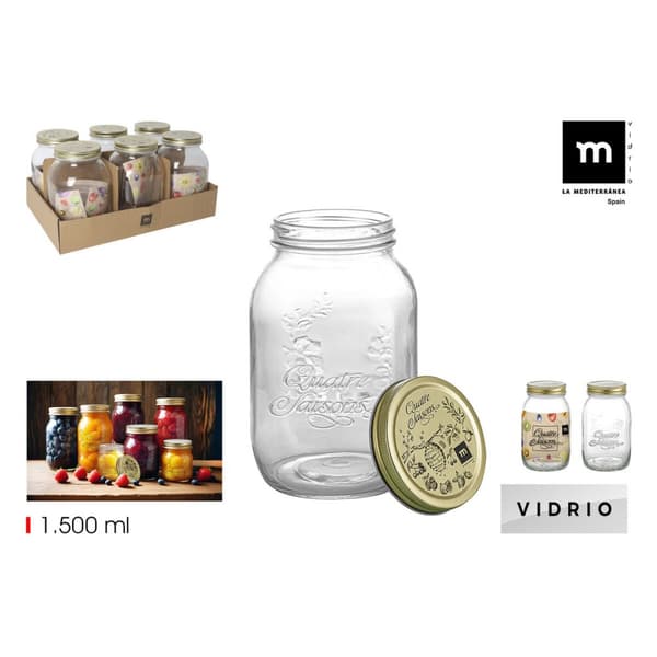Glaskrus La Mediterránea QUATRE 1,5 L (12 enheder)