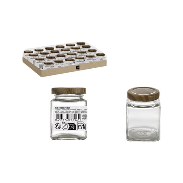 Glasburk La Mediterránea WOOD 120 ml (96 antal)