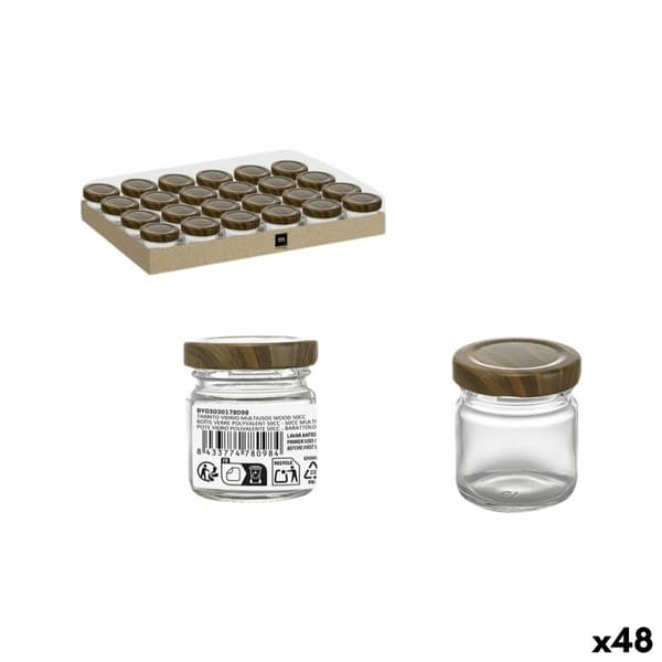 Lasikannu La Mediterránea WOOD 50 ml (48 osaa)