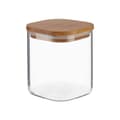 Miniatyrbillede 2 af 2: Beholder Gennemsigtig Bambus Borosilikatglas 880 ml 10,5 x 11,7 x 10,5 cm (12 enheder)