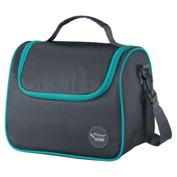 Lunchbag och snacks - Isolerad - Blå/Grå - Med axelrem - Picknick - Maped