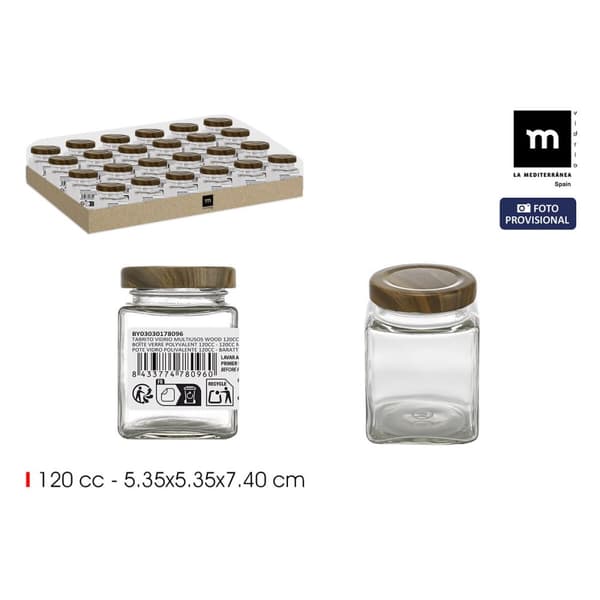 Glaskrus La Mediterránea WOOD 120 ml (96 enheder)