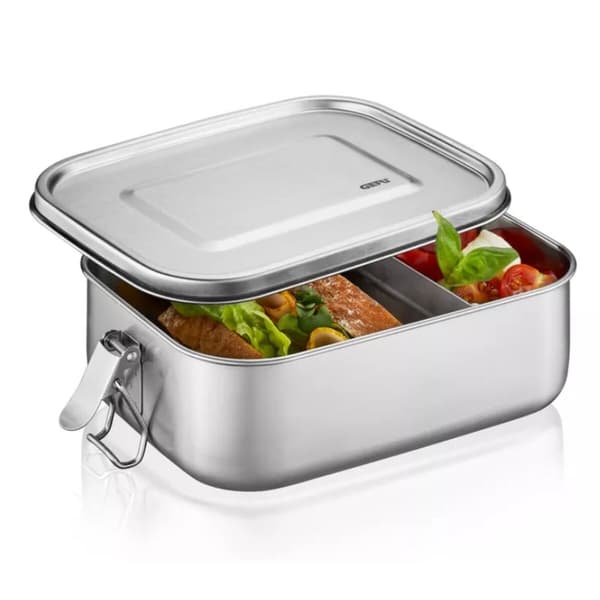 Madkasse Gefu G-12735 Sølvfarvet Rustfrit stål Silikat