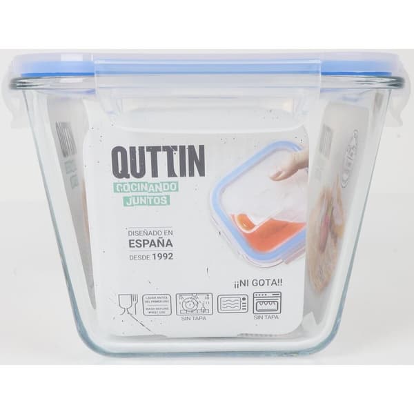 Lunchlåda Quttin Rektangulär 2,35 L (6 antal)