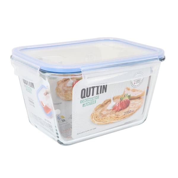 Lunchlåda Quttin Rektangulär 2,35 L (6 antal)