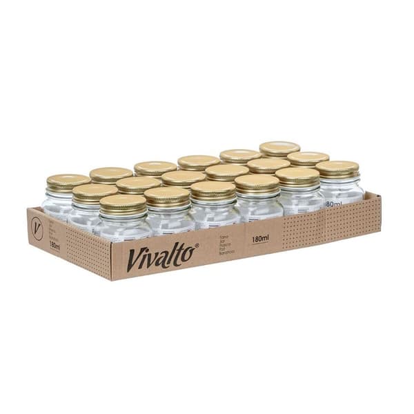 Burk Vivalto CWDH05-18PK Guld Transparent 180 ml (18 antal)