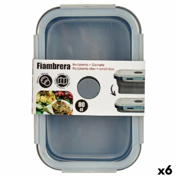 Madkasse Kinvara CH19130-2 Grå Gennemsigtig ABS 800 ml (6 enheder)