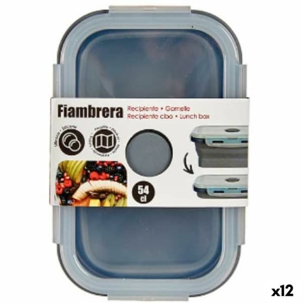 Matboks Kinvara CH19130-1 Grå Gjennomsiktig ABS 540 ml (12 enheter)