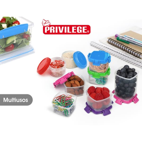 Lunchlådor, set Privilege 65 ml Mini 4 Delar (24 antal)
