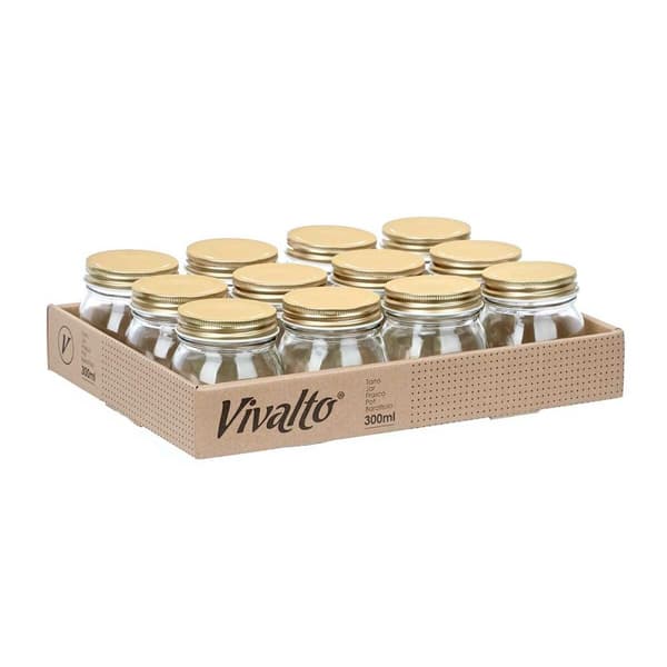 Burk Vivalto CWDH04-12PK Guld Transparent 300 ml (12 antal)