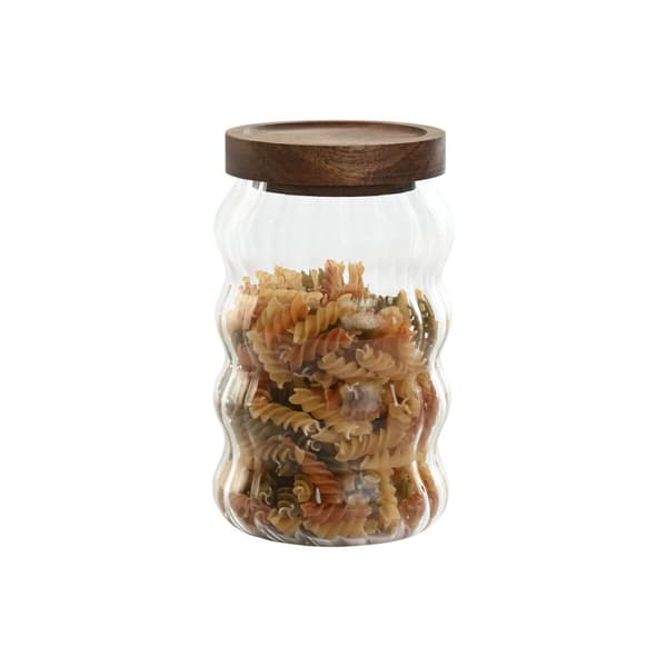 Sæt med 3 Dåser Home ESPRIT Gennemsigtig Natur 550 ml 750 ml 3 Dele