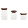Miniatyrbillede 1 af 4: Sæt med 3 Dåser Home ESPRIT Gennemsigtig Natur 550 ml 750 ml 3 Dele