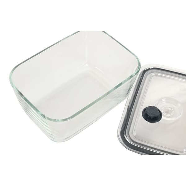Lunchlåda Home ESPRIT Transparent polypropen Borosilikatglas 1,5 L