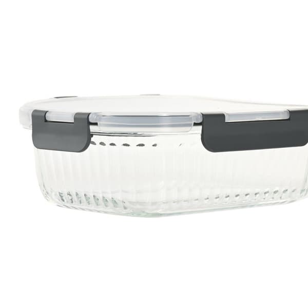 Madkasse Home ESPRIT Gennemsigtig polypropylen Borosilikatglas 1 L