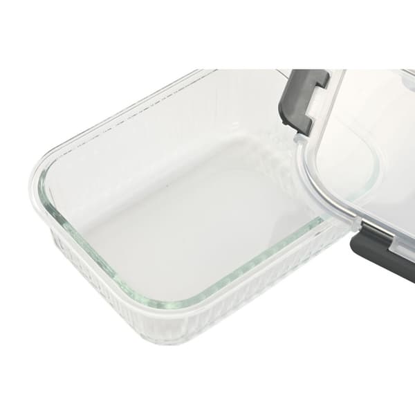 Madkasse Home ESPRIT Gennemsigtig polypropylen Borosilikatglas 1,5 L