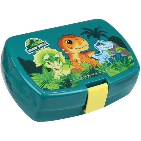 Snackbox - FUN HOUSE - Jurassic World - Dinosaurier - H.6.5 x L.17 x D.13.5 CM - Flerfärgad