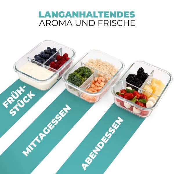 Classbach 3-delat glas Lunchbox Set C-FHDM4021G