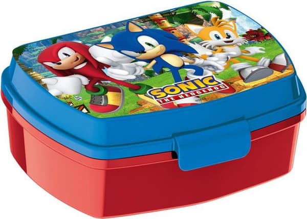 Snackbox - Sonic - Rektangulär - Blå - 17x13x6 cm - Tål diskmaskin