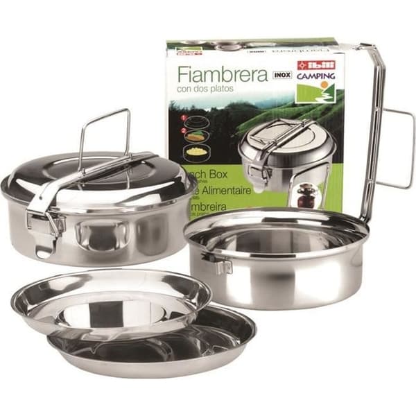 Matlåda - Ibili - 720614 - Rostfritt stål - 14 cm - 2 fat ingår