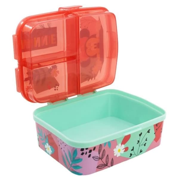 Lunchbox - Disney - Musse Pigg - 4 Fack - Rosa - Barn