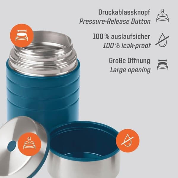 Lunchlåda - Esbit måltidslåda - FJ800TL-PB - MAJORIS Isolerad behållare blandad behållare, Polar Blue, 800 ML