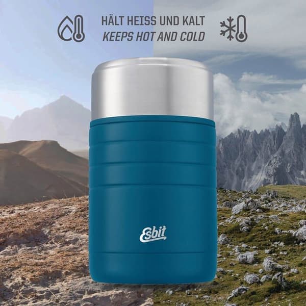 Lunchlåda - Esbit måltidslåda - FJ800TL-PB - MAJORIS Isolerad behållare blandad behållare, Polar Blue, 800 ML