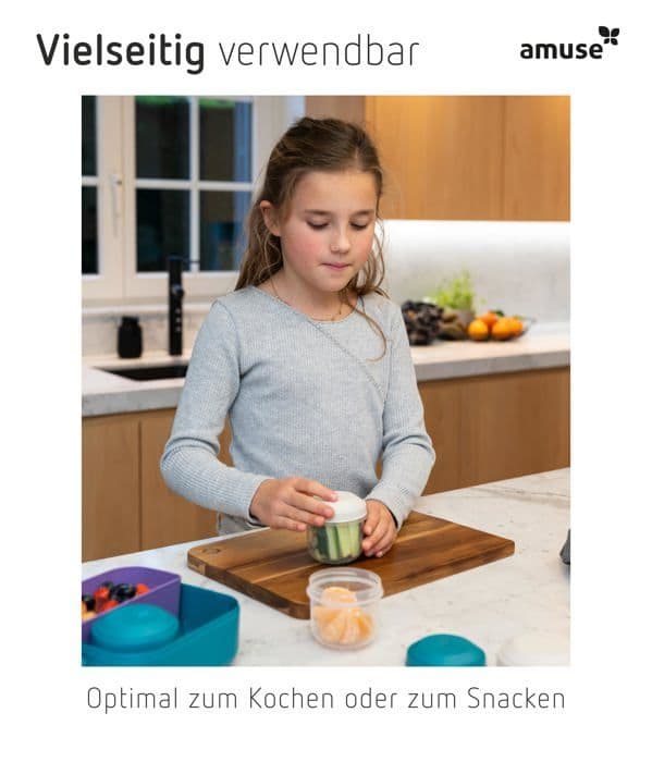 Lunch box - matlåda Amuse - A-000450 - Snacklåda Oat - 3 delar /