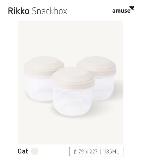 Lunch box - matlåda Amuse - A-000450 - Snacklåda Oat - 3 delar /