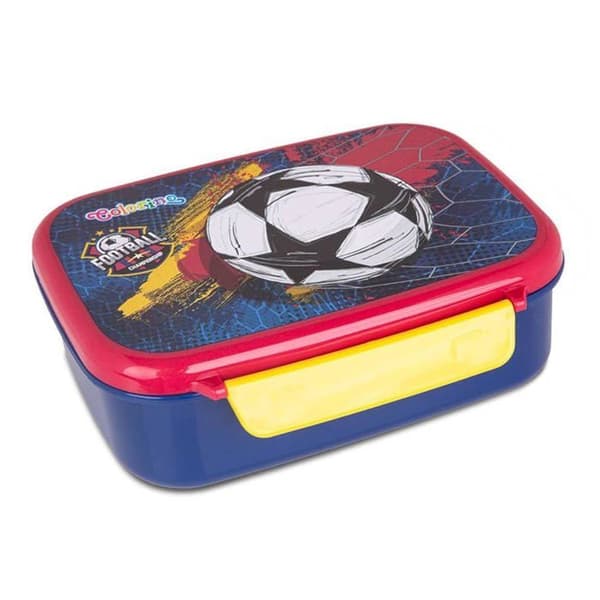Lunchlåda - matlåda Colorino - Z05652 - , Lunchbox FOODY FOOTBALL, Flerfärgad
