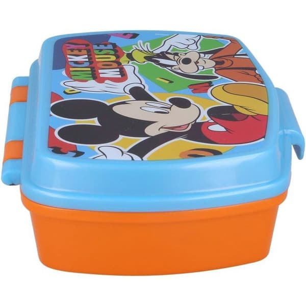 Disney matlåda Musse Pigg junior 17 x 5,6 cm blå/orange