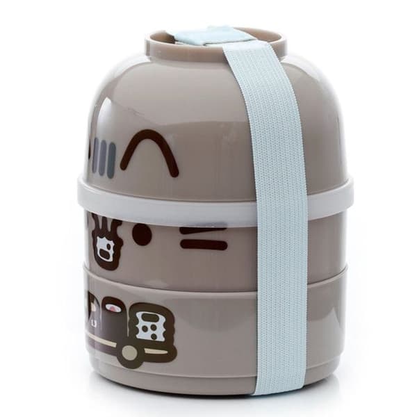 Bento Matlåda - Pusheen - Rund - 13cm - Utan BPA - Ej mikrovågsugnssäker