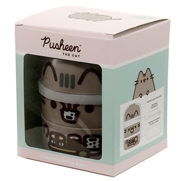 Bento Matlåda - Pusheen - Rund - 13cm - Utan BPA - Ej mikrovågsugnssäker