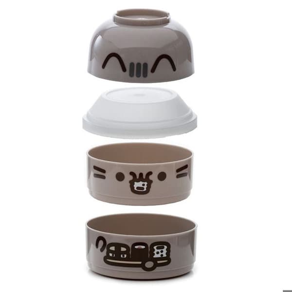 Bento Matlåda - Pusheen - Rund - 13cm - Utan BPA - Ej mikrovågsugnssäker