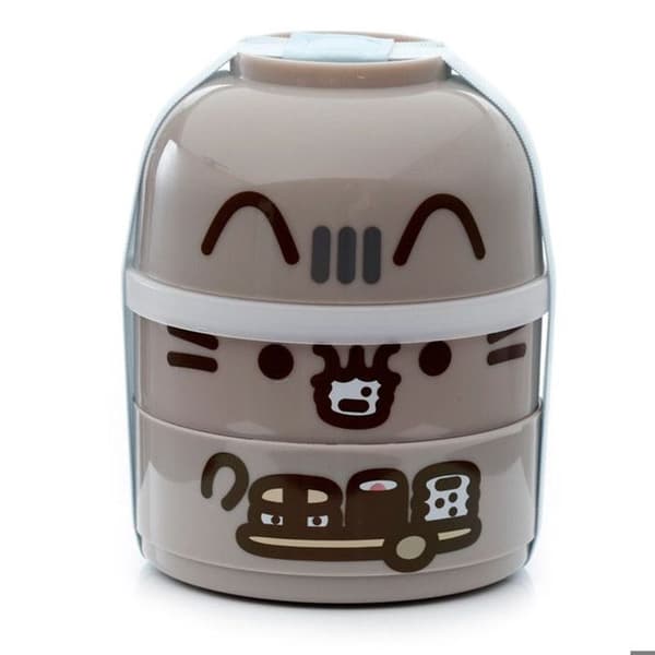 Bento Matlåda - Pusheen - Rund - 13cm - Utan BPA - Ej mikrovågsugnssäker