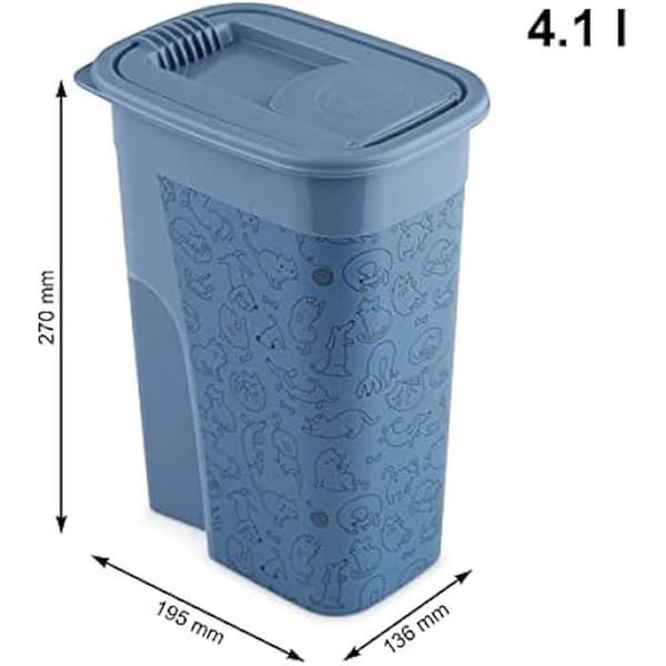 Rotho Flo Matlåda för Husdjur 4,1 l, med Lock, i Livsmedelsklassat Plast (PP), utan