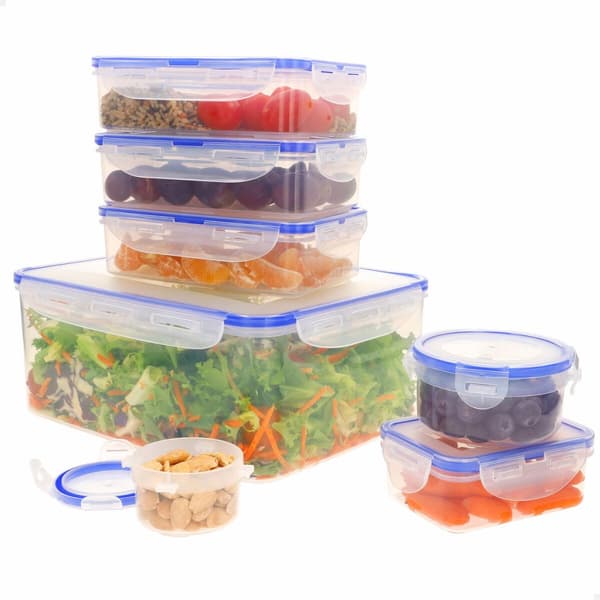 Set med stapelbara, hermetiskt förslutna, matlådor Max Home 29 x 12 x 20 cm 6 antal