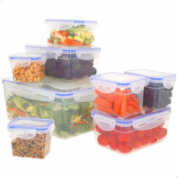 Set med stapelbara, hermetiskt förslutna, matlådor Max Home 27 x 12 x 20 cm 6 antal