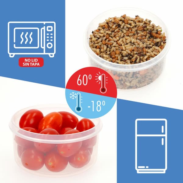 Set med stapelbara, hermetiskt förslutna, matlådor Max Home 23 x 11 x 23 cm 6 antal