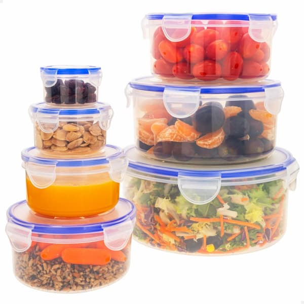 Set med stapelbara, hermetiskt förslutna, matlådor Max Home 23 x 11 x 23 cm 6 antal