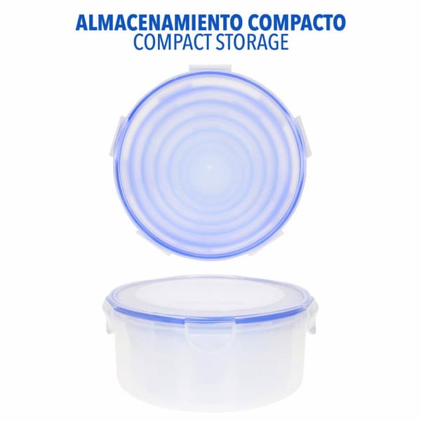 Set med stapelbara, hermetiskt förslutna, matlådor Max Home 23 x 11 x 23 cm 6 antal