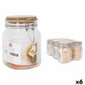 Miniatyrbild 1 av 2: Burk Borgonovo Primizie Hermetisk stängning Bambu 1L 10,5 x 10,5 x 15,5 cm (6 antal)