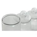 Miniatyrbild 3 av 4: Uppsättning med 3 Burkar Home ESPRIT Transparent Silikon Glas 1,4 L 3 Delar