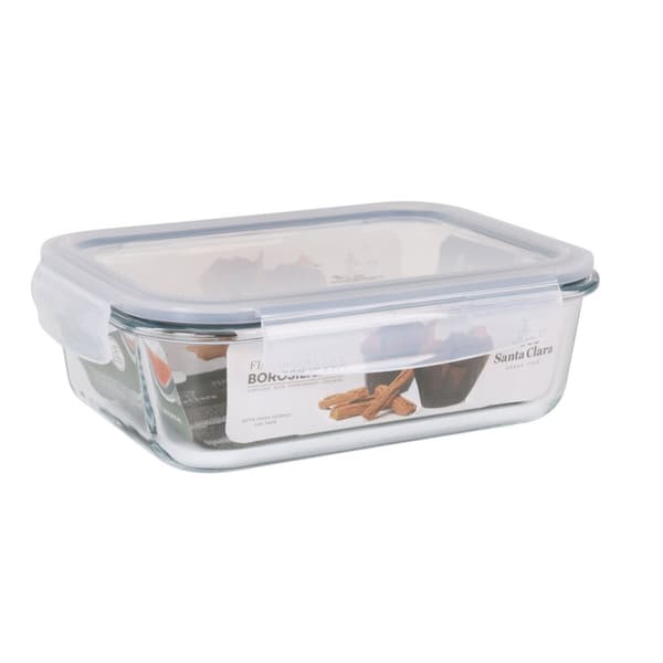 Hermetisk matlåda Santa Clara Transparent Rektangulär 1,5 L (6 antal)