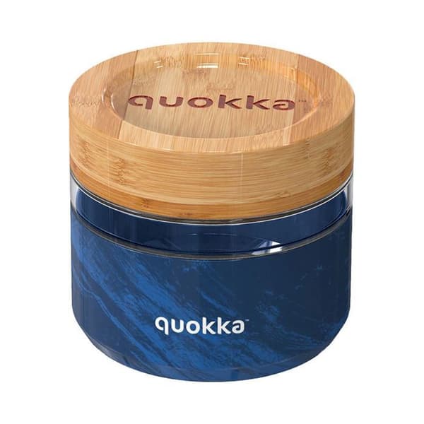 Quokka Deli Food Burk - 500 ml matbehållare/lunchlåda i glas (träkorn)