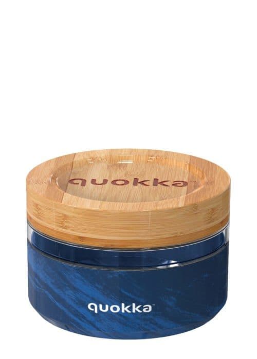Quokka Deli Food Burk - 500 ml matbehållare/lunchlåda i glas (träkorn)
