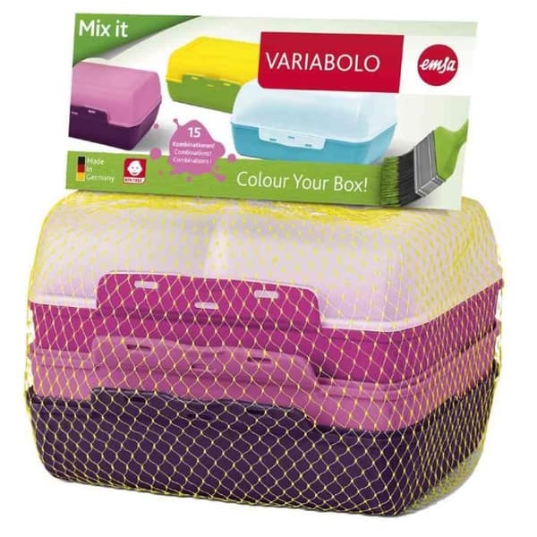 Måltidslåda - EMSA - Variabolo - Flerfärgad - 16x11xH7 cm - För barn