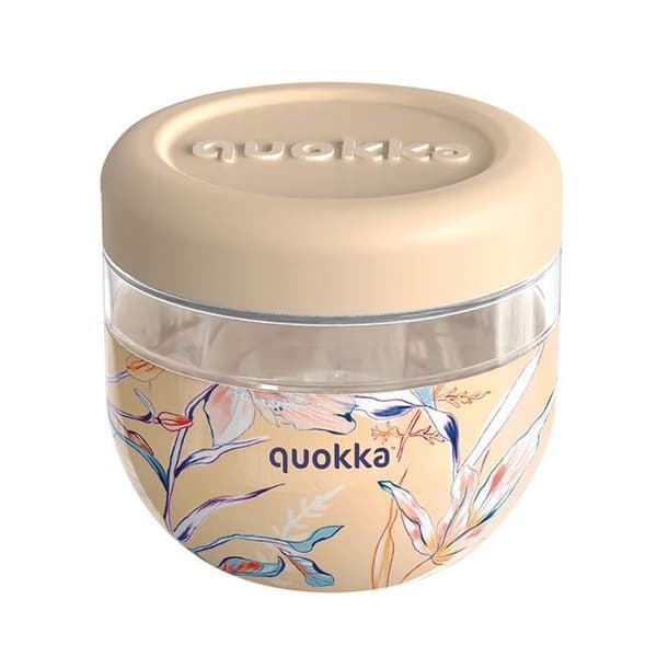 Quokka - 40135 - VINTAGE BLOMBUBBLA | MS MATBEHÅLLARE MED SILIKONLOCK 770 ML